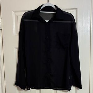 Women’s Black Sheer Shirt